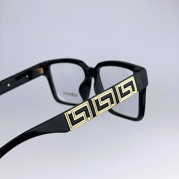 Versace VE3339U GB1 BRAND NEW Eyeglasses Black GoldSquare Men